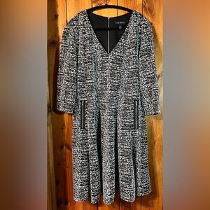 Lane Bryant Size 14/16 Black & White Dress